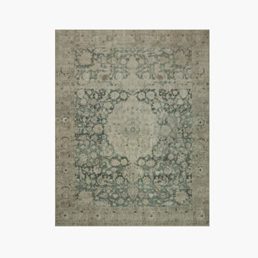 Magnolia Home By Joanna Gaines × Loloi Sinclair Rug in Jade/Sand