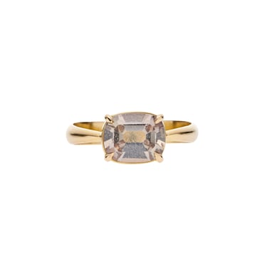 Tura Sugden 18k Pale Blue-Green Sapphire Ring- 2.69ct
