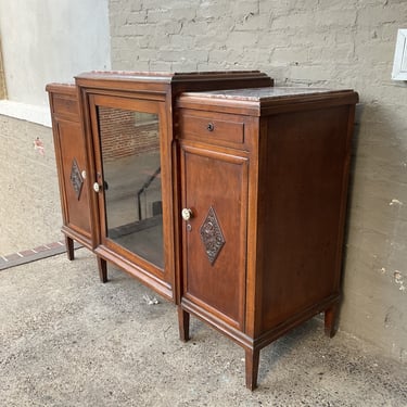 Art Nouveau Marble Top Bar