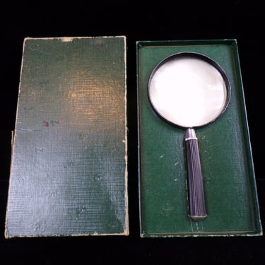ws/Vintage K&E Magnifying Glass, Reading Glass, with Box