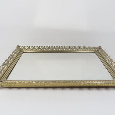 Mid Century Dresser Mirror Tray, Boudoir Vanity Tray, | Jan's Vintage Stuff  - Chicago, IL | ATTIC