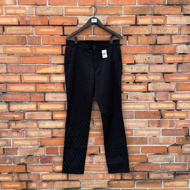 atelier sab black checkerboard pants / 3 32 m medium 