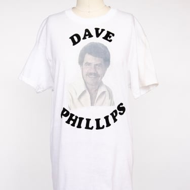 1970s T-Shirt Music Dave Phillips seattle Tee Shirt M 