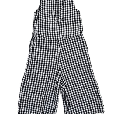 Yitai Linen Gingham Jumpsuit