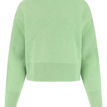 Bottega Veneta Woman Pastel Green Stretch Cashmere Blend Sweater