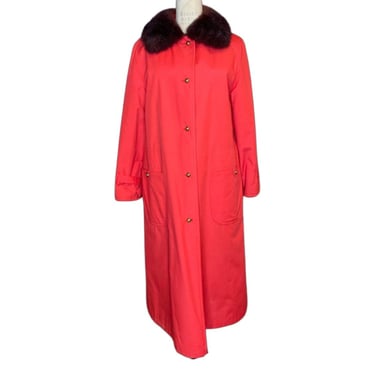 1960s Bonnie Cashin fur lined coat 