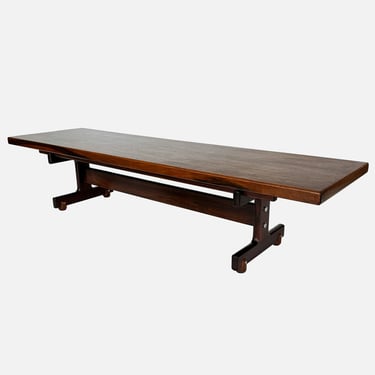 Sergio Rodrigues C&iacute;ntia Rosewood Bench / Table