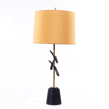 Rembrandt Mid Century Brass Table Lamp - mcm 