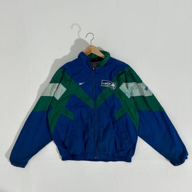 Vintage Seattle Seahawks Reebok Windbreaker Jacket Sz. L