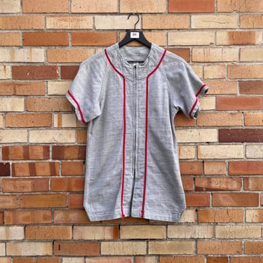 vintage 50s/60s grey baseball jersey / s small 