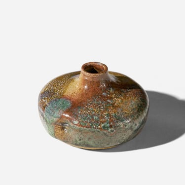 Glazed Studio Pottery stoneware vase 