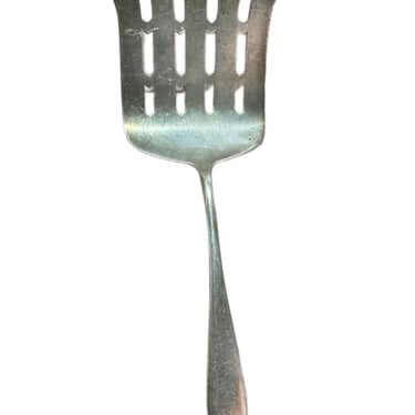 Late Victorian Joseph Seymour Sterling Silver Asparagus Server Spoon 