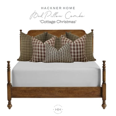 Bed Pillow Combo 'Cottage Christmas'