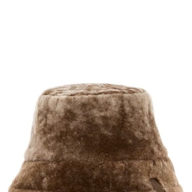 Loewe Woman Biscuit Shearling Bucket Hat