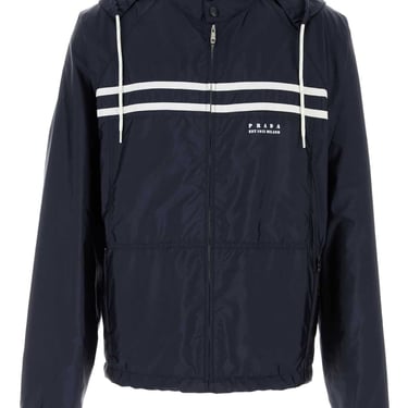 Prada Men Dark Blue Re-Nylon Jacket