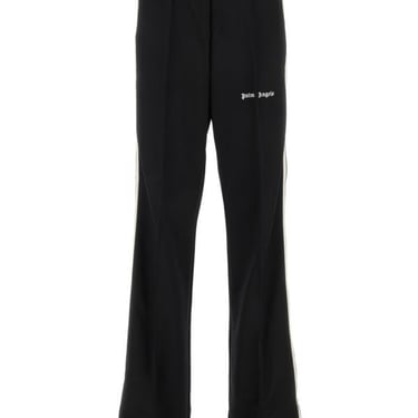 Palm Angels Woman Black Polyester Joggers