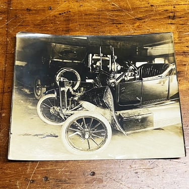 Antique Crash Photographs of Model T - 1918 - Set of Two Silver Gelatin Prints - 10