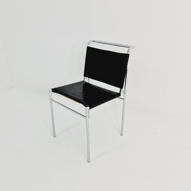 ClassiCon Roquebrune Chair in Black with Chrome Legs by Eileen Gray, 1970s 