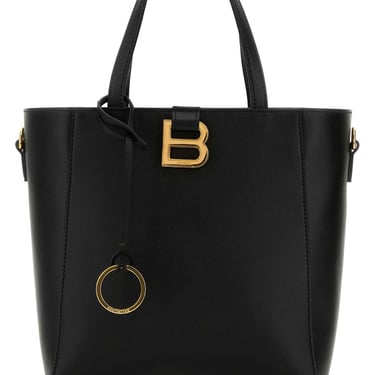 Balenciaga Women Black Leather Small Hourglass Handbag