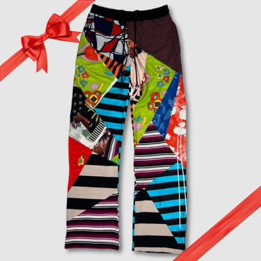 in-stock holiday - SIZE: XS - mixed print 'all-over reroll' sweatpant