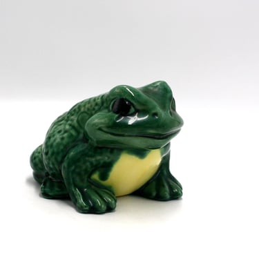 vintage Green Ceramic frog 