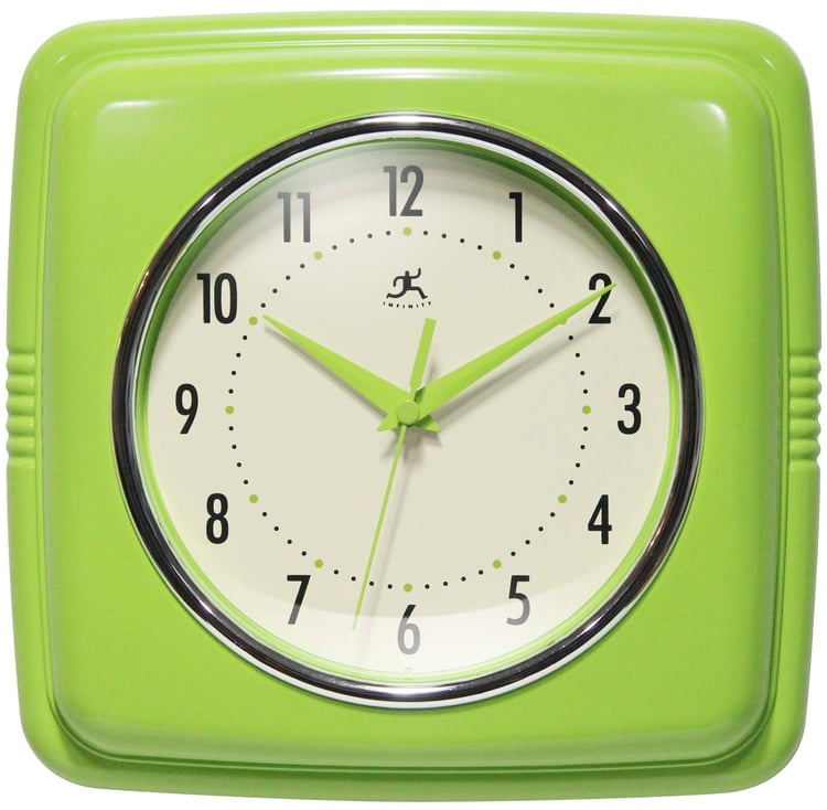 Retro Square Indoor Wall Clock