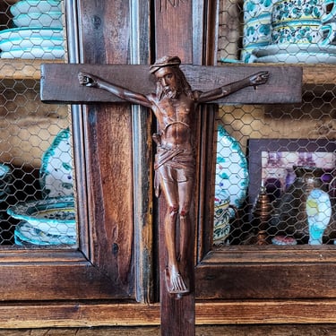 Superb Mid-Century Crucifix~16