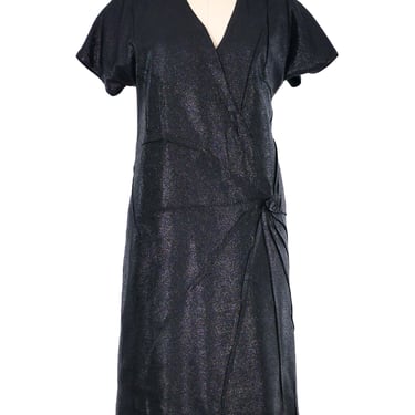 Maison Martin Margiela Wrinkle Texture Black Dress