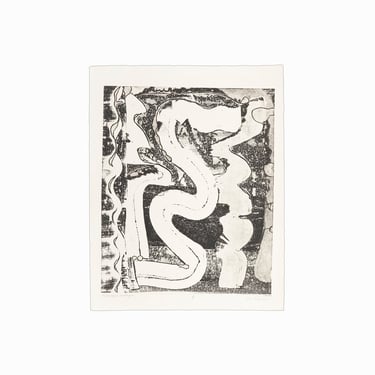1972 Jim Carpino Serigraph on Paper "Rubenesque Arabesque" Abstract Print 