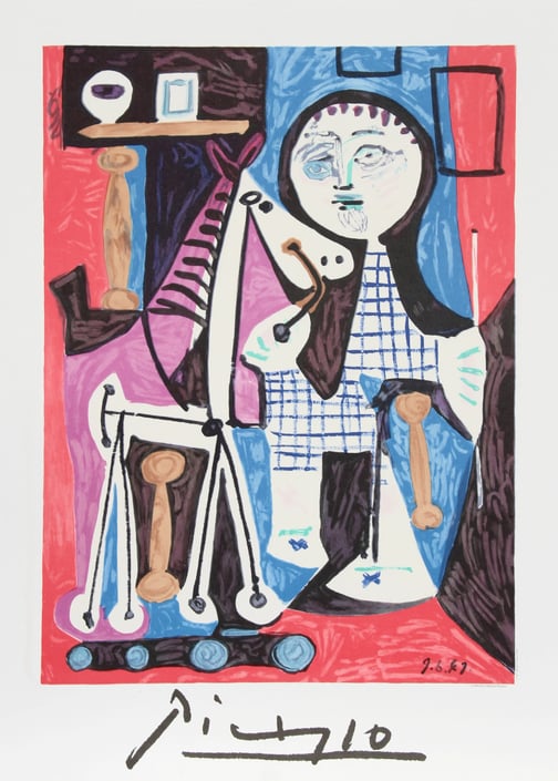 Claude a Deux Ans by Pablo Picasso, Marina Picasso Estate Lithograph Poster 