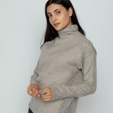 Antipast Mohair Pullover Sweater - Light Grey