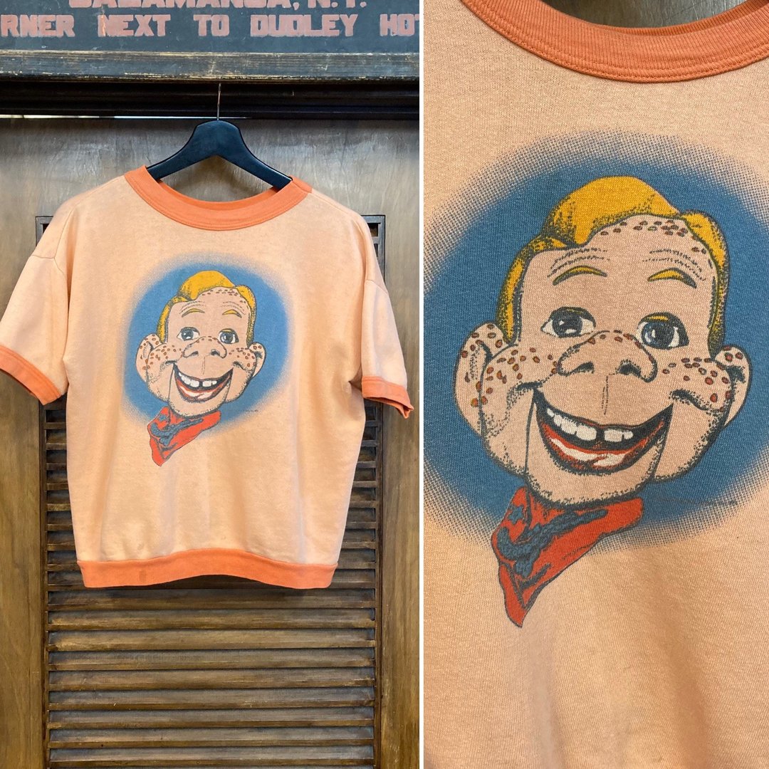 Vintage 1960's Howdy Doody Mod Pop Art Cartoon Cotton