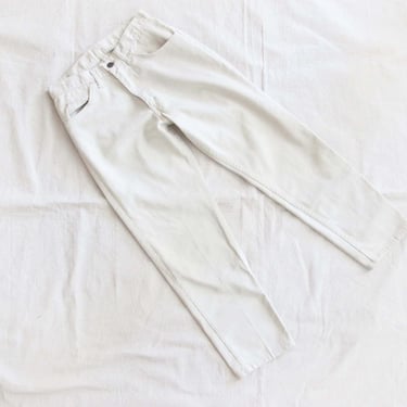 Vintage 60s Levi's Big E Sta Prest Pants 25 XS - 1960s Beige Off White Cotton Twill Levis Straight Leg Pants 