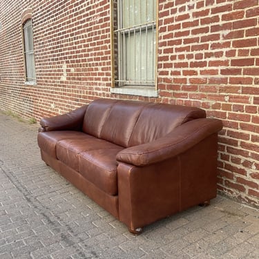 Vintage Italian Leather Sofa