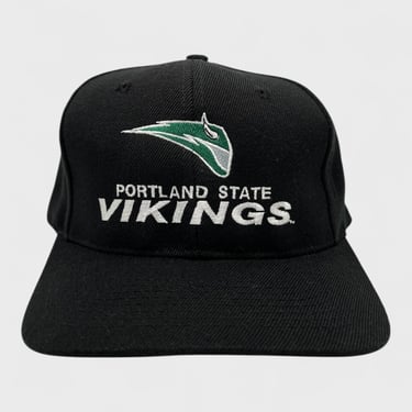 Vintage 1990s Portland State PSU Vikings Snapback Hat