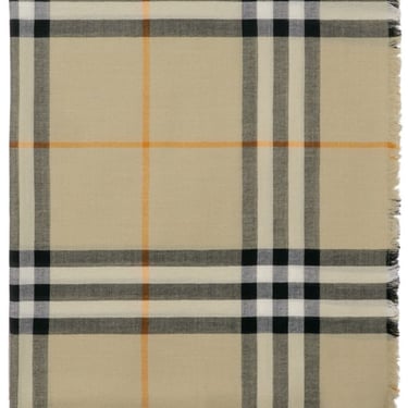 Burberry Women Giant Check Wool Scarf