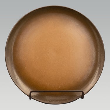 Heath Ceramics Coupe Line Brownstone Dinner Plate | Vintage California Pottery Mid Century Modern Dinnerware 