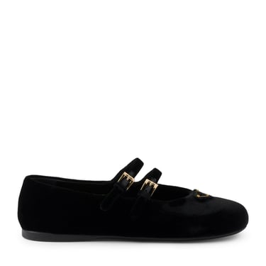 Prada Women Velvet Ballerinas