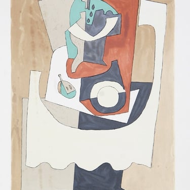 Nature Morte Au Gueridon et a L'Assiette, Pablo Picasso (After), Marina Picasso Estate Lithograph Collection 