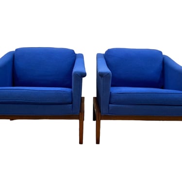 Pair Mid Century lounge chairs c. 1950's 