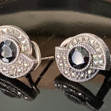 Sterling Silver & Marcasite Earrings 
