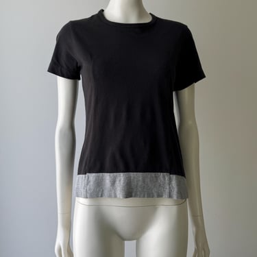 Vintage Comme des Garçons AD1996 Black Layered Tee (S/M) 