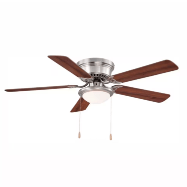 Hugger 52" LED Ceiling Fan in Brushed Nickel 1002269802