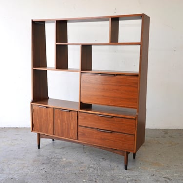 Mid-Century Modern Wall Unit / Hutch / Room Divider/ Dry Bar 