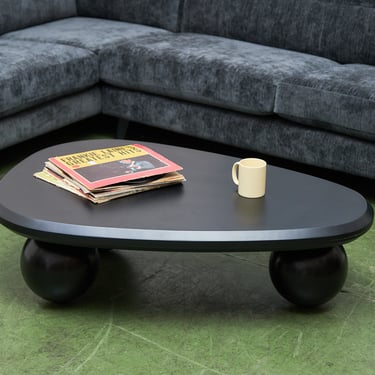 Black Sculptural Coffee Table