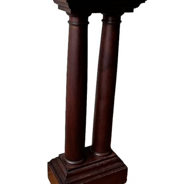 Double Column Wood Art/Plant Stand  JY241-17