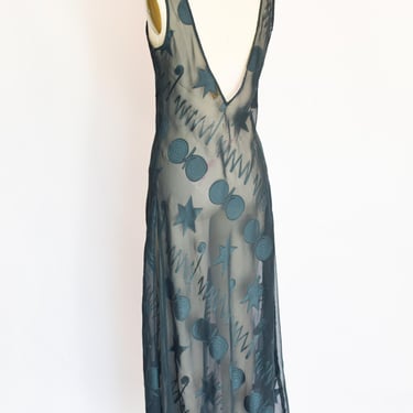 green emerald velvet dress VS 2002 