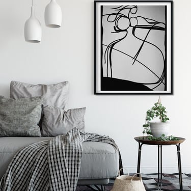 NEW Woman Original Canvas--Prints, Abstract Minimalist Modern Contemporary Art Gift Home Decor    ArtbyDinaD Home Decor by Art