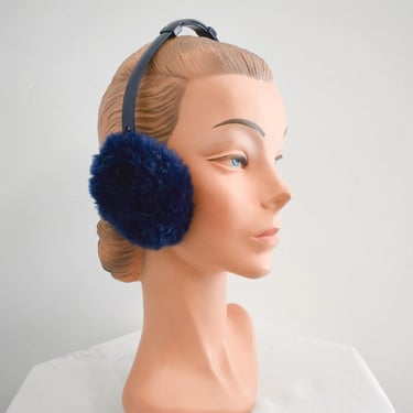 1980s/90s Dark Blue Earmuffs 