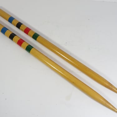 Vintage Croquet End Stakes 